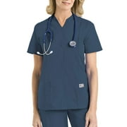 Landau Women's Snap Front Tunic Scrub Top, Style 70223