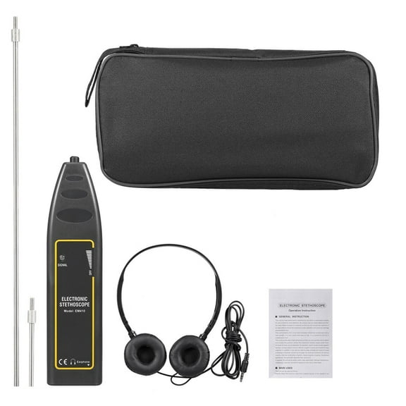 Leak Detector Water Pipe Electronic Stethoscope Earphone Car Detection Equipment 100Hz-10kHz