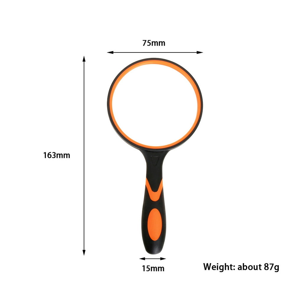 Akoyovwerve High Definition Magnifying Glass With Rubber NonSlip Handle Handheld Reading