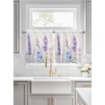 thumbnail image 2 of Half Window Curtains 24 Inches Long, Lavender Spring Window Treatment Curtain Drapes, Farmhouse Pastoral Pastel Flowers Short Curtains Tiers for Kitchen Over Sink, 27.5"x24", 2 Panels, 2 of 7