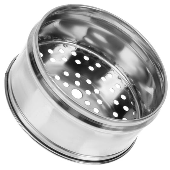 DINHEAROM 1Set Stainless Steel Steamer Tray for Cooking with Non-Stick Effect Round Silver 5.70X5.70X2.40in