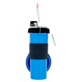 thumbnail interactive-video image 1 of Dexas Popware For Pets Snack Duo Dual Chambered Hydration Bottle And Snack Container With Collapsible Pet 1 of 11