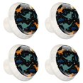 thumbnail image 2 of 4 Pcs Cartoon Dinosaur Knobs for Kitchen Cabinet Cupboard Dresser Bookcase Drawer Pulls Handles Round Home Decor, 2 of 8