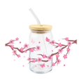 thumbnail image 1 of UV DTF Cup Wrap, UV DTF Transfer Sticker, Flower Print Cup Wrap Transfer Sticker, Waterproof UV DTF Cup Wrap Rub on Transfers Stickers Decals, for Glass Coffee Cups, 1 of 8
