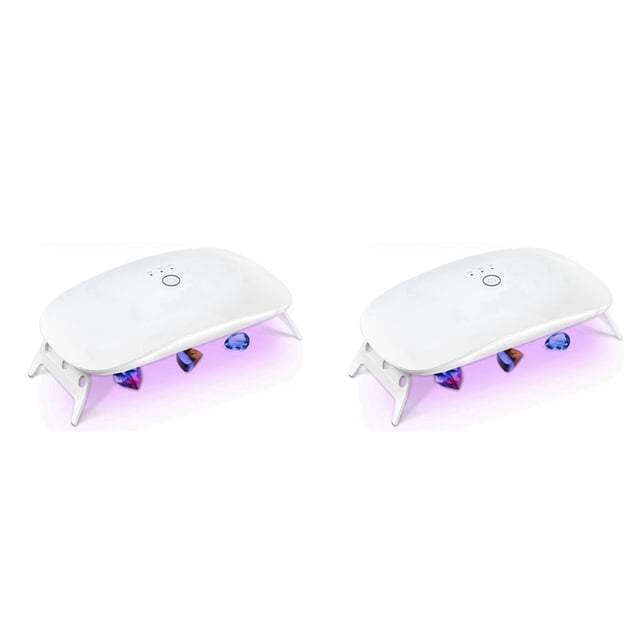 2X Luz UV para Resina, Luz de Resina UV Plegable, LáMpara UV PortáTil y de Curado RáPido de Potencia, Suministros para Molde de Resina UV