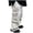 White, variant on QQAMB Denim Cargo Pants for Boys Elastic Waisted Baggy Drawstring Casual Wide Leg Joggers Trousers,7 Years
