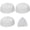 White, variant on Slccxzc Knitted Mesh Skull Cap 4-Pack Lightweight Breathable Crochet Beanie Cap Men Women Daily Outdoor Headwear White