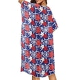 thumbnail image 5 of FKELYI July 4th USA Flag Star Print Kimono Coverups for Women Soft Beach Cover Up Half Sleeve Summer Cardigan Bikini Cover Ups Resort Wear Casual Cruise Outfits, 5 of 6