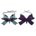 thumbnail image 1 of Tops Cortos de Danza del Vientre Yuyangstore 2 Uds. Con Cuello Halter Azul Morado, 1 of 8