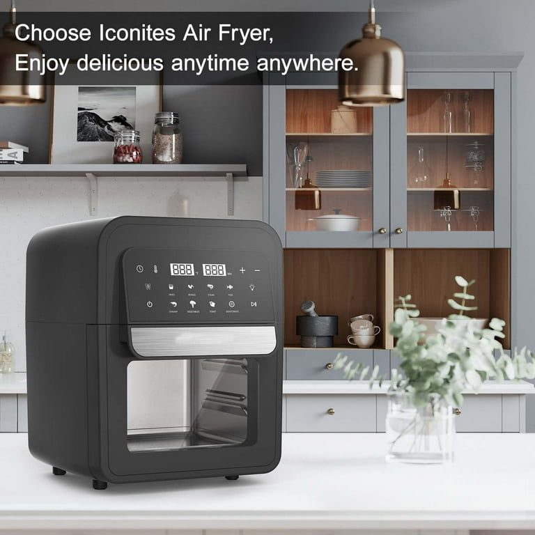 Geek Chef 6.5 Quart Air Fryer with Digital Touch-Screen, 8 Geek Chef 6.5 Quart Air Fryer with Digital Touch-Screen, 8