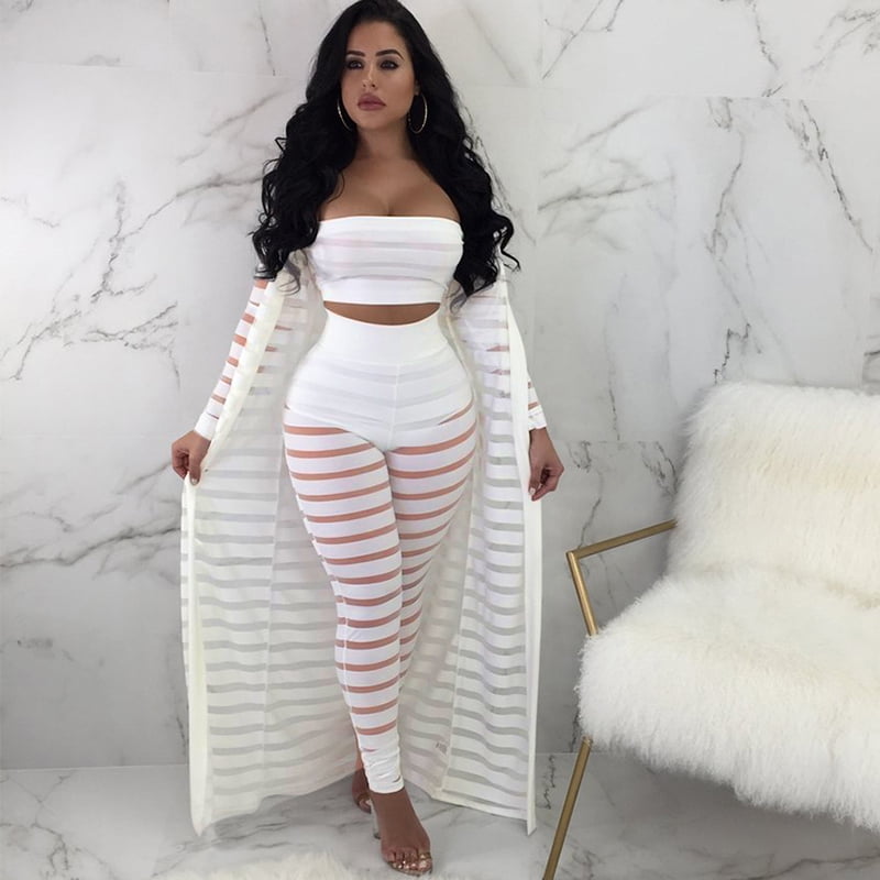 high waisted pants and crop top set plus size