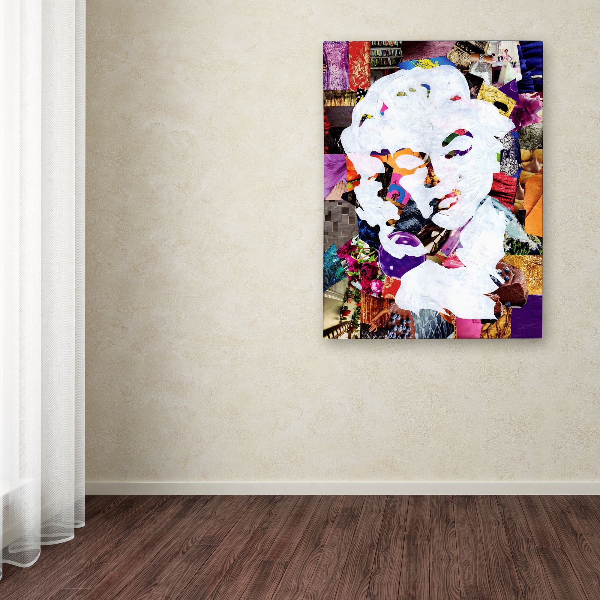 Trademark Fine Art 'Marilyn' Canvas Art by Artpoptart