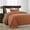 Rust, variant on Imperial Rooms Chevron Microfiber Reversible Queen Bedspread with 2 Pillow Shams, Rust