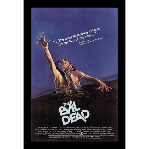 THE EVIL DEAD - 11x17 Framed Movie Poster