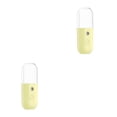 thumbnail image 1 of yingyy 1/2/3/5 ABS Face Sprayer Handheld Transparent Case Coated 1800mAh USB Charging Skin Care Makeup Steamer Diffuser Humidifier Yellow 2PCS, 1 of 6