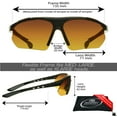 thumbnail image 2 of proSPORT 2 Pairs of Bifocal Reading Sunglasses for Mens & Womens. HD Vision with Semi Rimless Wraparound Frame for Cycling, Running, Fishing, Golf and Driving., 2 of 6