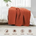 thumbnail image 3 of Queen Size Quilt Bedding Set (90x96 Inch), 3 Pieces Burnt Orange Soft Lightweight Bedspread, Terracotta Boho Summer Coverlet Queen Size for All Season(1 Quilt, 2 Pillow Shams), 3 of 7