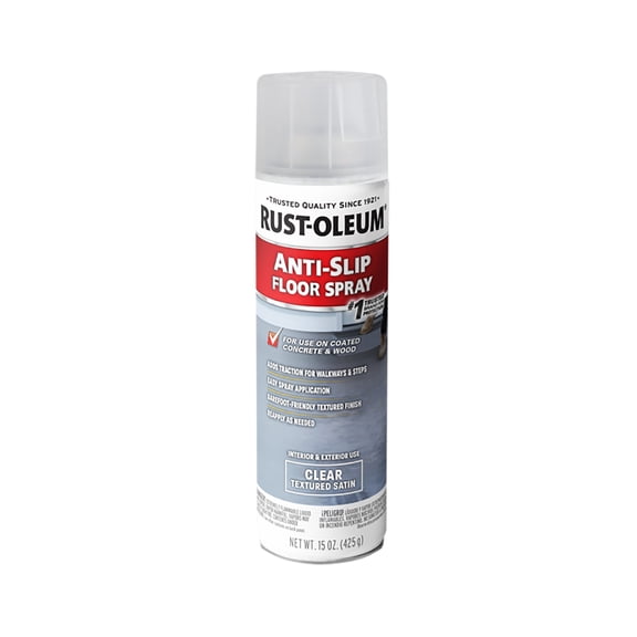 Clear, Rust-Oleum Concrete Prep & Accessories Anti-Slip Floor Spray-400140, 15 oz