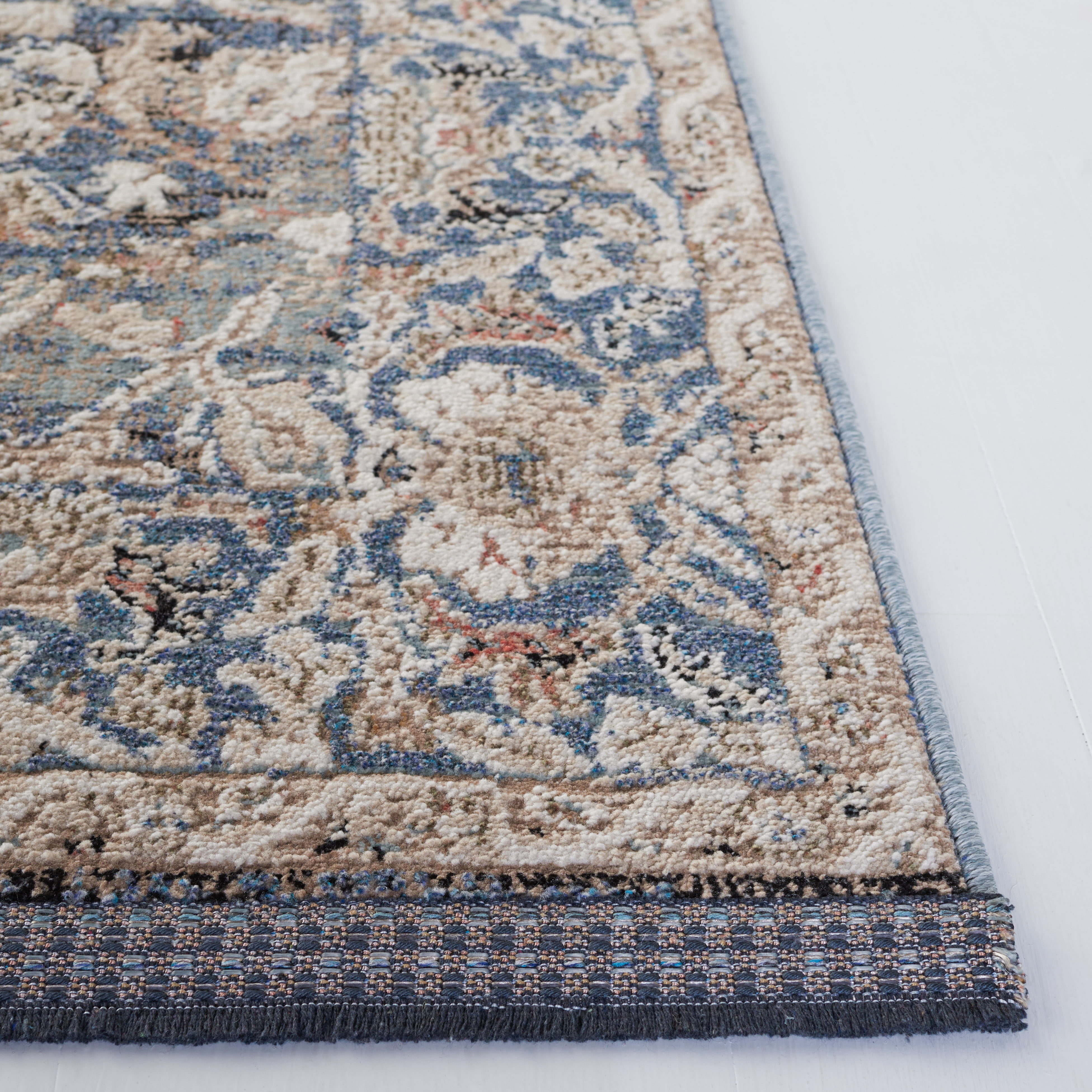 SAFAVIEH Vivaldi Lennard Abstract Runner Rug, Navy/Ivory, 2'2" x 8'