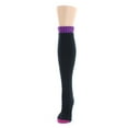 thumbnail image 2 of MeMoi Two Tone Chunky Knit Knee High Socks - Womens - Female, One Size, Dark Gray Heather, 2 of 4