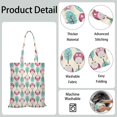 thumbnail image 5 of Polka Dot Owl Tote – Night Owl Design Canvas Bag, 5 of 7