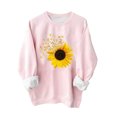 thumbnail image 2 of Qiopertar Chandail en Molleton pour Femmes, Chandail en Molleton de la Saint-Valentin, Col Rond, Patchs de Bras en Forme de Cœur, Chemisier Mignon, Offres de la Semaine, Liquidation à Moins de 5$, jusqu'à 90 % de Réduction, 2 of 5