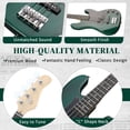 thumbnail image 5 of Ktaxon 46" Electric Bass Guitar Kit with 20W Amplifier, P Bass Style, 4 String, Transparent Green, 5 of 8