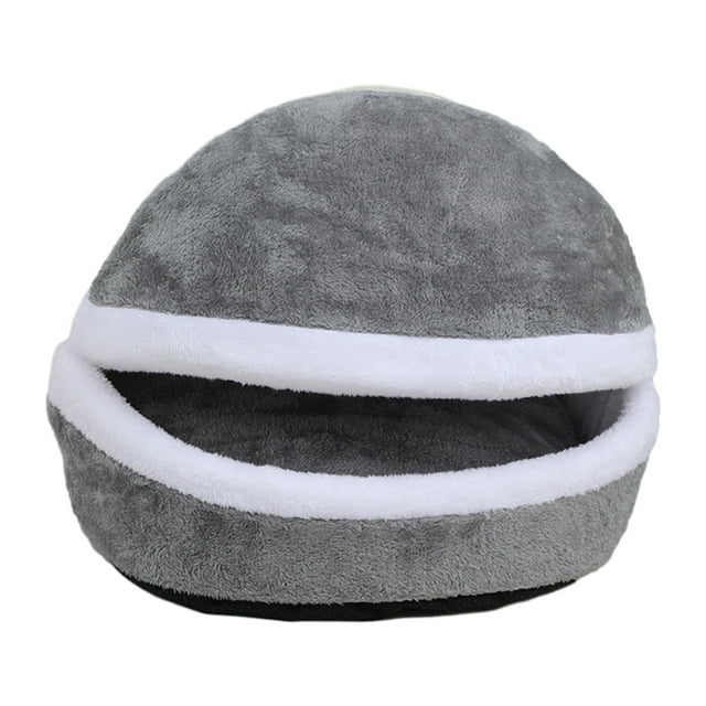 Greeniant Cama para mascotas de poliéster, extraíble, elástica, esponjosa y transpirable, para un cómodo cojín para dormir para gatos Perchas para gatos gris