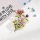 thumbnail image 1 of Zhuge Broches, alfileres, broches vintage, broche de esmalte verde, broches de flores y plantas de moda, accesorios de joyería de moda para mujeres y niñas, regalo, B02, 1 of 4