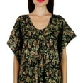 thumbnail image 6 of Bimba Women Long Printed Maxi Kaftan Cotton Night Wear Caftan Gown Coverup, 6 of 8
