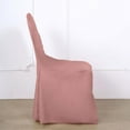 thumbnail image 6 of Efavormart 5 PCS | Dusty Rose Polyester Banquet Chair Covers, 6 of 10