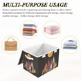 thumbnail image 6 of Yayeee Collapsible Cube Storage Bin with Lid Fabric Closet Decorative Basket with Handles, Abstract Mountain, 6 of 7