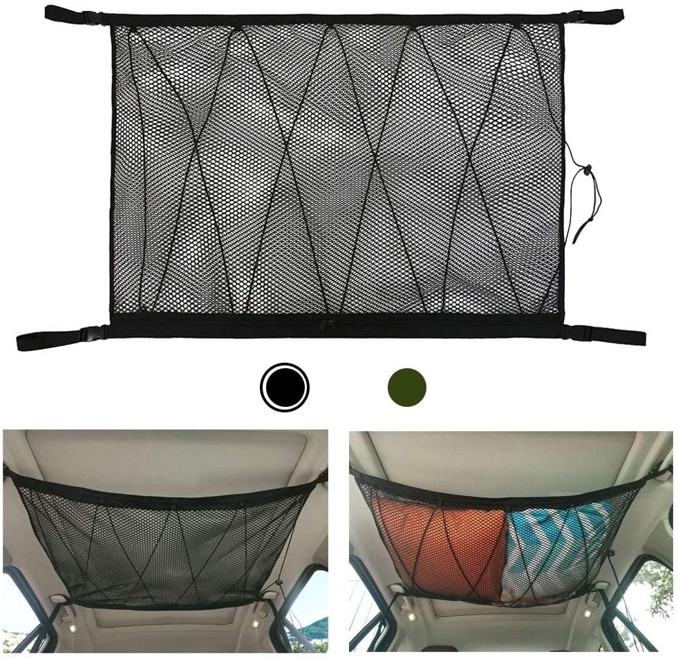 Car Luggage Net Storage Cargo Net for Car Blanket with Drawstring for