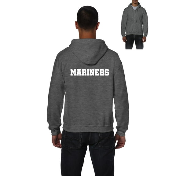 IWPF - Men's Sweatshirt Full-Zip Pullover, up to Men Size 5XL - Mariners