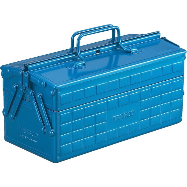 Caja de herramientas Trusco ST-350-B de 2 niveles, azul, 2,6 kg