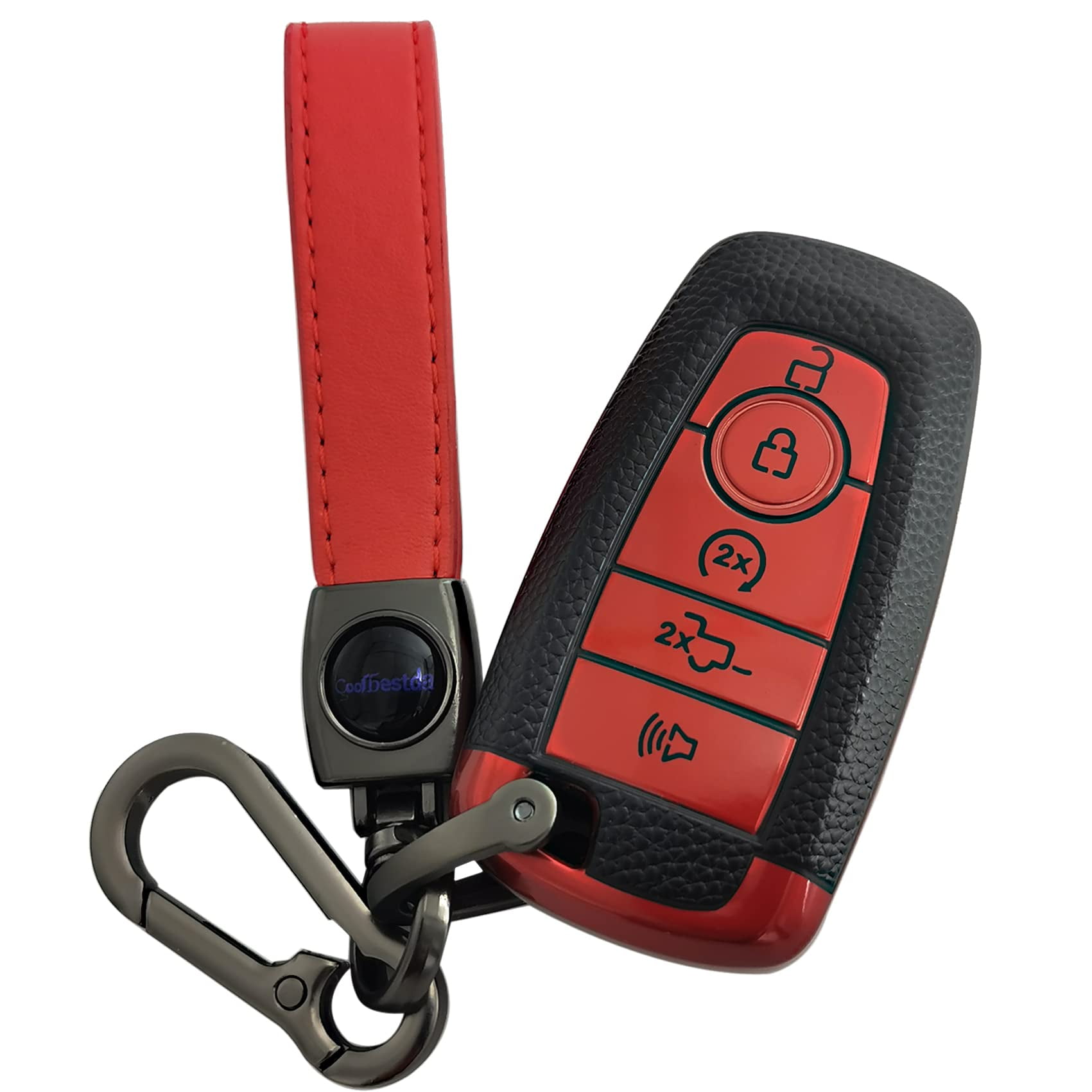 Coolbestda for Ford Key Fob Cover Glove Case TPU Shell Protector Holder