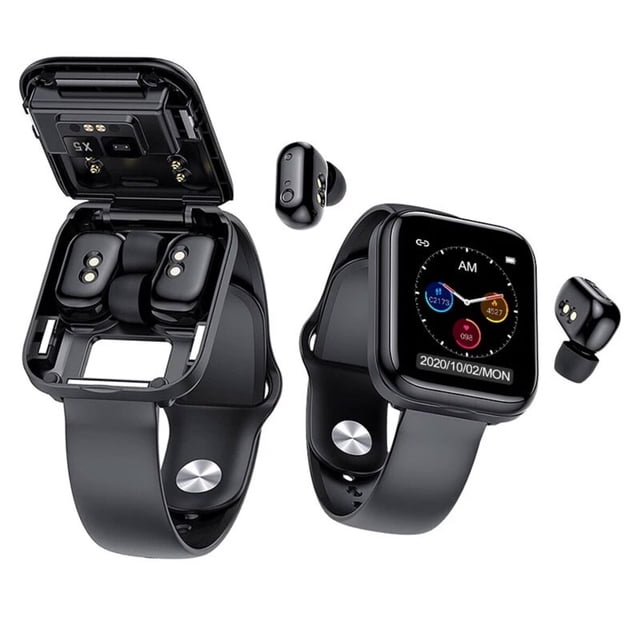 Reloj Inteligente Fralugio X5 2 en 1 con Audífonos Bluetooth True Wireless Lujo