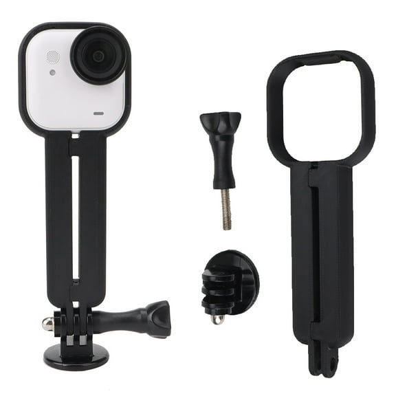 Camera Shooting Bracket Grip for Insta360 Go Ultra, Ergonomic Selfie Grip Handle Action Mount Stand Protective Frame Cage with Mount Adapter for Street Vlogging Shooting,for Go Ultra Camera