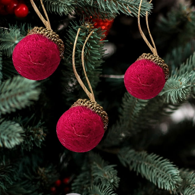 RBCKVXZ Christams Decorations On Clearance! Felted Acorns With Natural Acorns Cap