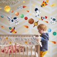 thumbnail image 3 of Colorful Planets Wall Stickers Outer Space Wall Decals Universe Astronauts Wall Sticker Boys Room Decor Vinyl DIY Art for Baby Kids Bedroom Nursery Decor Space Fan's Gift DIY, 3 of 7