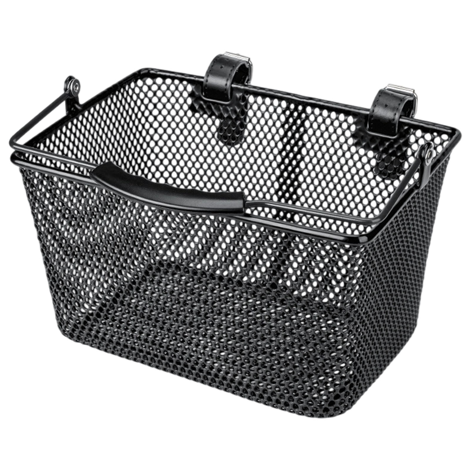 Durability Irons Child Bike Basket Convenient Storage Bike Front Basket Family Outings Accessory