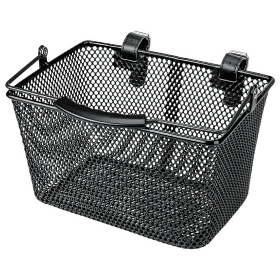 COOLHOOD Durability Irons Front Bike Basket with Detachable Handle Removable Bicycles Basket for Easy Carrying and Storage