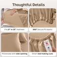 thumbnail image 6 of California Design Den Split King Sheets Cotton Set - 600 Thread Count 100% Cotton Sateen, Adult 5 Piece Bed Set - Golden Tan, 6 of 10