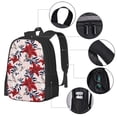 thumbnail image 4 of Vsdgher Lilies Flowers Print Backpack for Women Men School Bookbag with Laptop Compartment for College Work Travel, Simple Fashion Casual Daypack, Fit 15" Laptop, 4 of 8