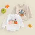 thumbnail image 5 of LILIYA Halloween Long Sleeve Romper for Girls, Dress Style Jumpsuit, Party Outfit for Holiday and Photoshoot 12-18 Months, 5 of 9
