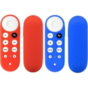 2 Pack Silicone Case Compatible with Google Chromecast TV 4k 2020 Voice Remote, Peitricrog Silicone Protective Cover