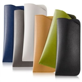 3 Pack Reading Glasses Pouch Soft Eyeglasses Bag Portable Cloth Eyewear Case Blue black brown 15.3 7cm Walmart