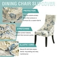 thumbnail image 5 of Stretch wingback Side Chair slipcover Printed, armless wingback Chair Cover with Elastic Bottom Sloping Armchair Covers Removable Washable Armchair Covers-AH-1 Pcs, 5 of 8
