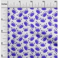 thumbnail image 2 of oneOone Rayon Purplish Blue Fabric Kids Crab Sewing Craft Projects Fabric Prints By Yard 56 Inch Wide, 2 of 4
