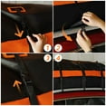 thumbnail image 6 of ELEVON Car Rooftop Cargo Carrier Bag 21 Cubic Feet, Waterproof Car Roof Bag Roof Rack Storage for All Vehicle with/Without Rack, Anti-Slip Mat, 10 Straps, 6 Door Hooks, Luggage Lock, Orange, 6 of 7